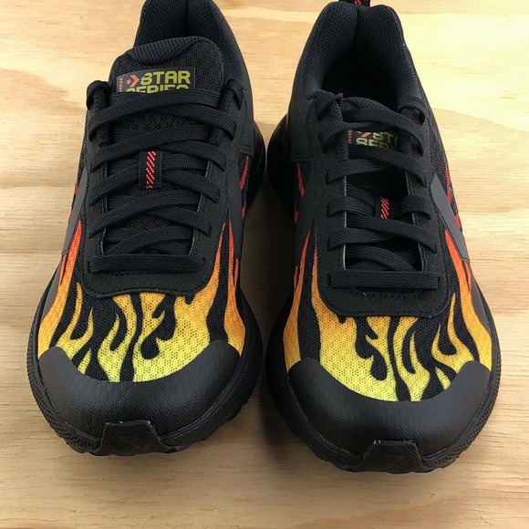 Converse Star Series Run Black Flames Basketball - Picture 7 of 9